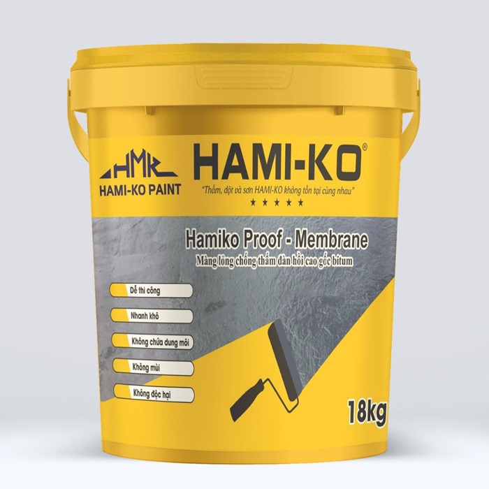 Màng lỏng chống thấm đàn hồi cao gốc bitum - Sơn Hamiko - Công Ty TNHH Sản Xuất Và Thương Mại Hamiko